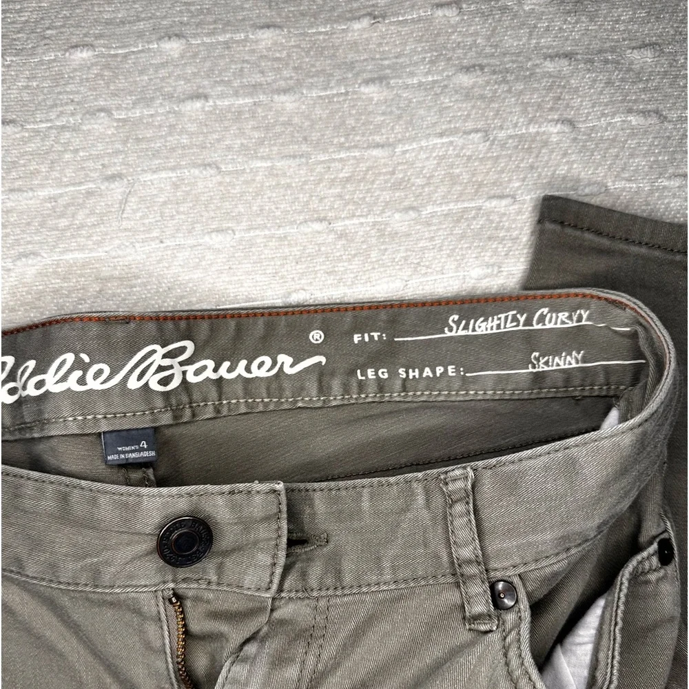 EDDIE BAUER Curvy  Jeans size 4 light tan - Picture 3 of 9